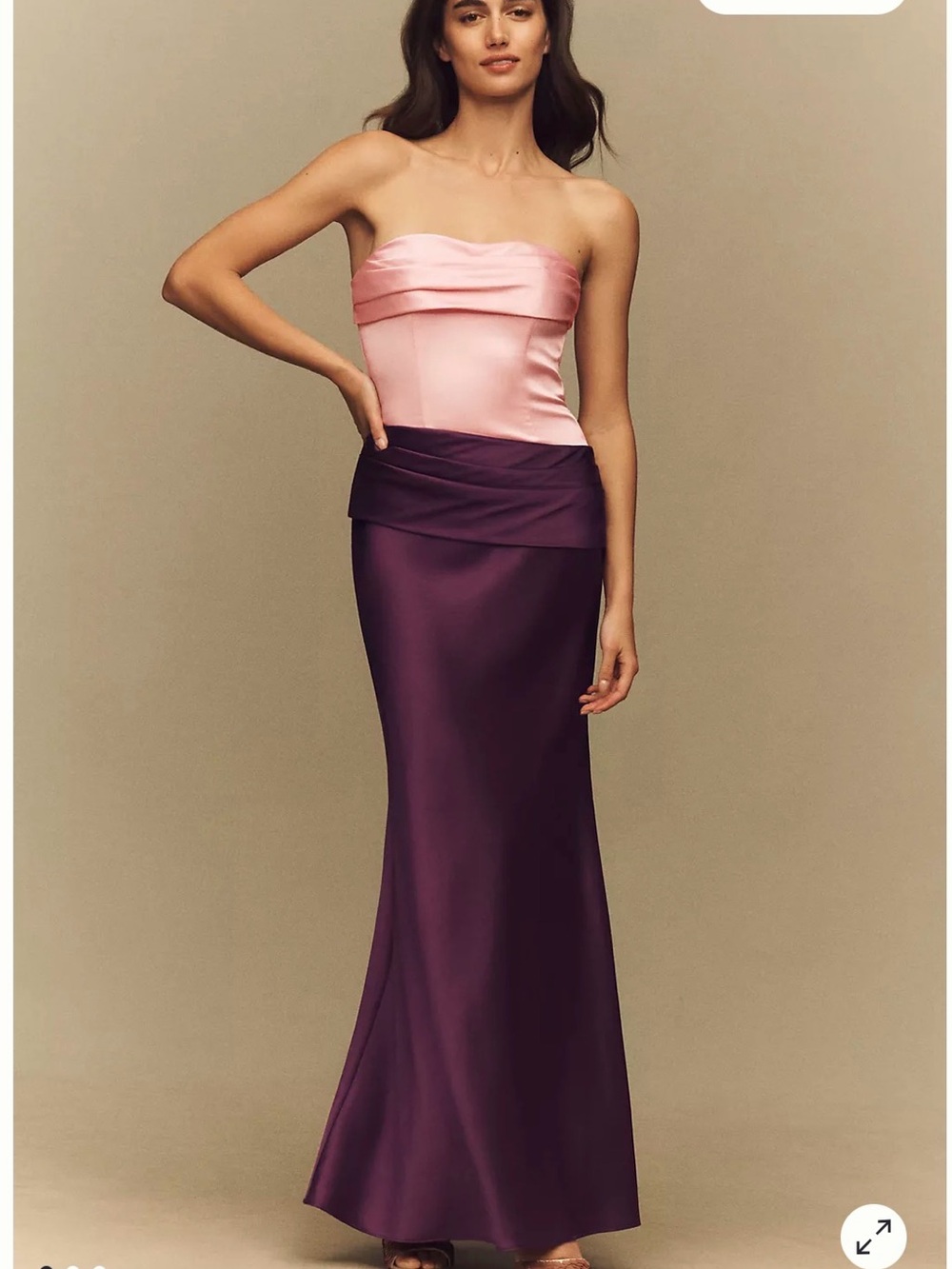 MARE MARE ISABELLA STRAPLESS RUCHED CORSET DRESS